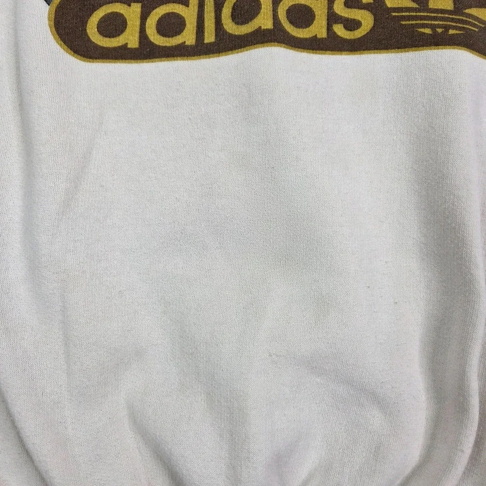 Vintage‎ 1980's Adidas Bear Mountain Patrol Embroidered Sweatshirt White Tag XL
